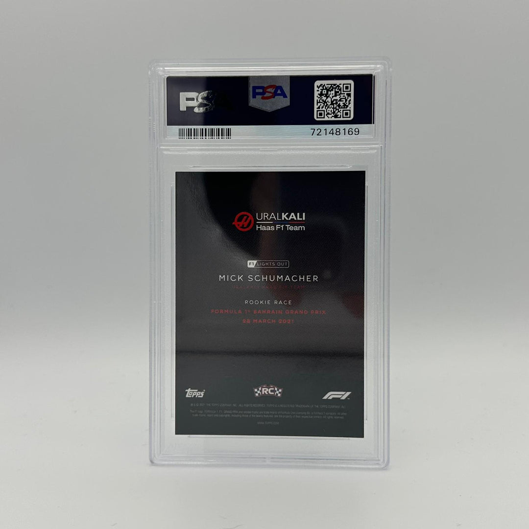 PSA 9 - 56/75 Mick Schumacher - Rookie Race - Green Parallel