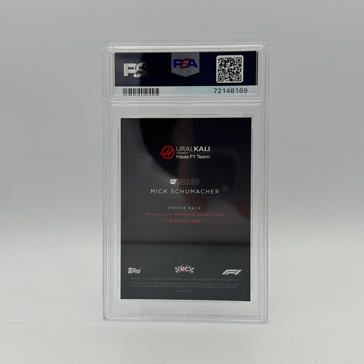 PSA 9 - 56/75 Mick Schumacher - Rookie Race - Green Parallel