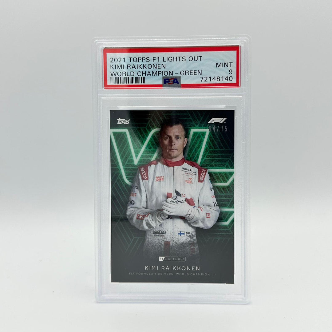 PSA 9 - 64/75 Kimi Raikkonen - Drivers World Champion