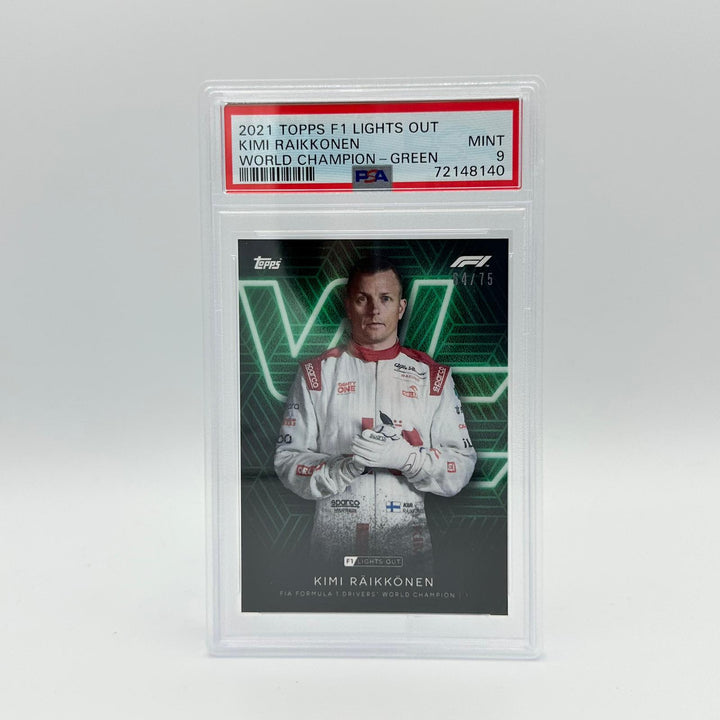 PSA 9 - 64/75 Kimi Raikkonen - Drivers World Champion
