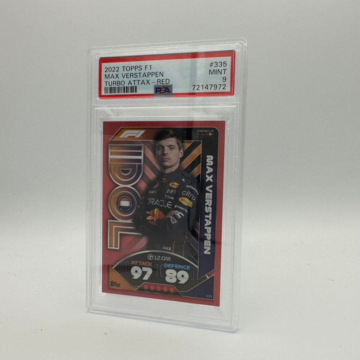 PSA 9 - 67/500 Max Verstappen #335 - Idol - Mirror Red