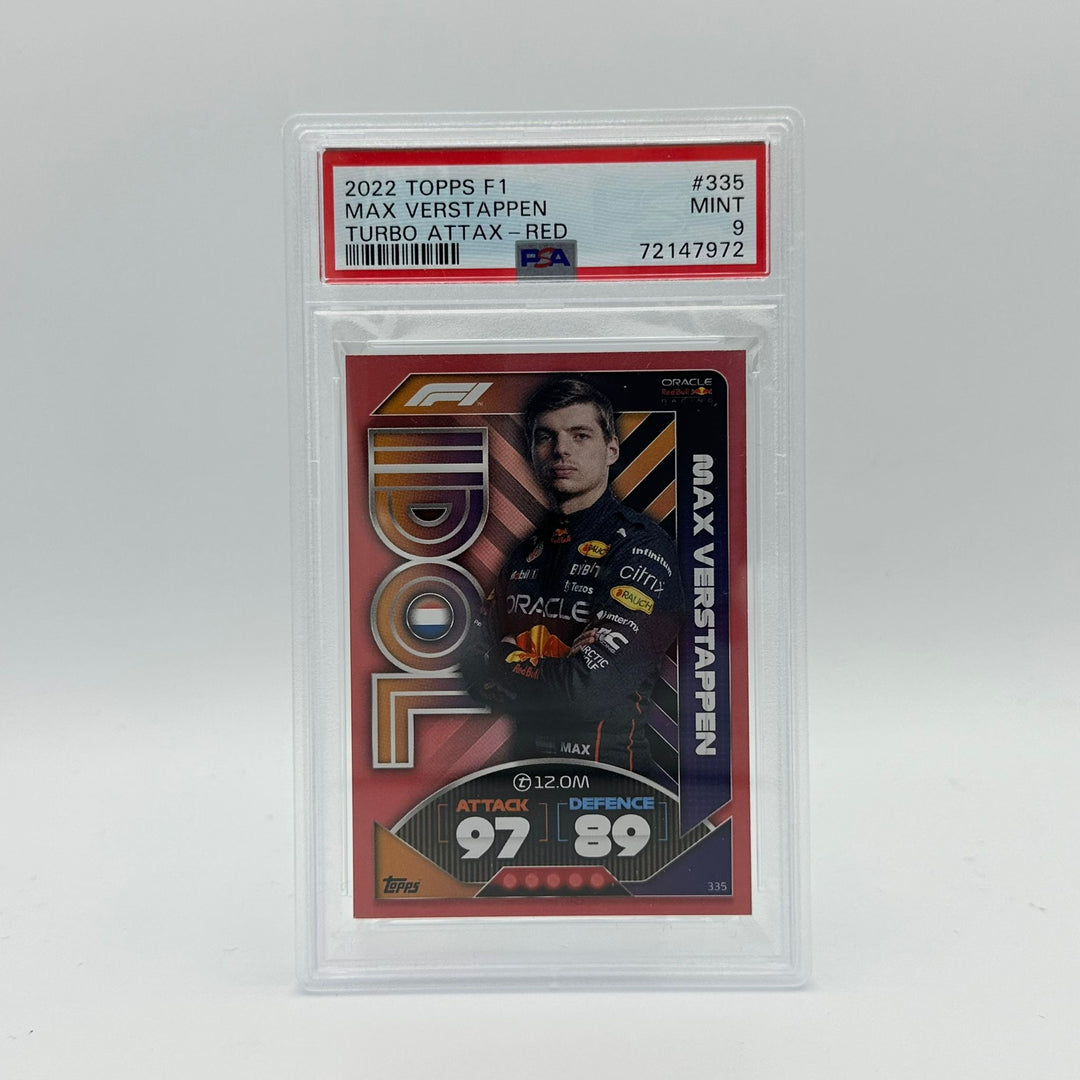 PSA 9 - 67/500 Max Verstappen #335 - Idol - Mirror Red