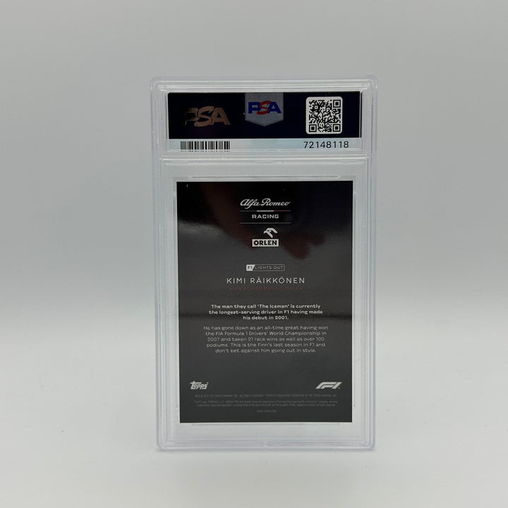 PSA 9 - 70/99 Kimi Raikkonen - Drivers - Blue Parallel