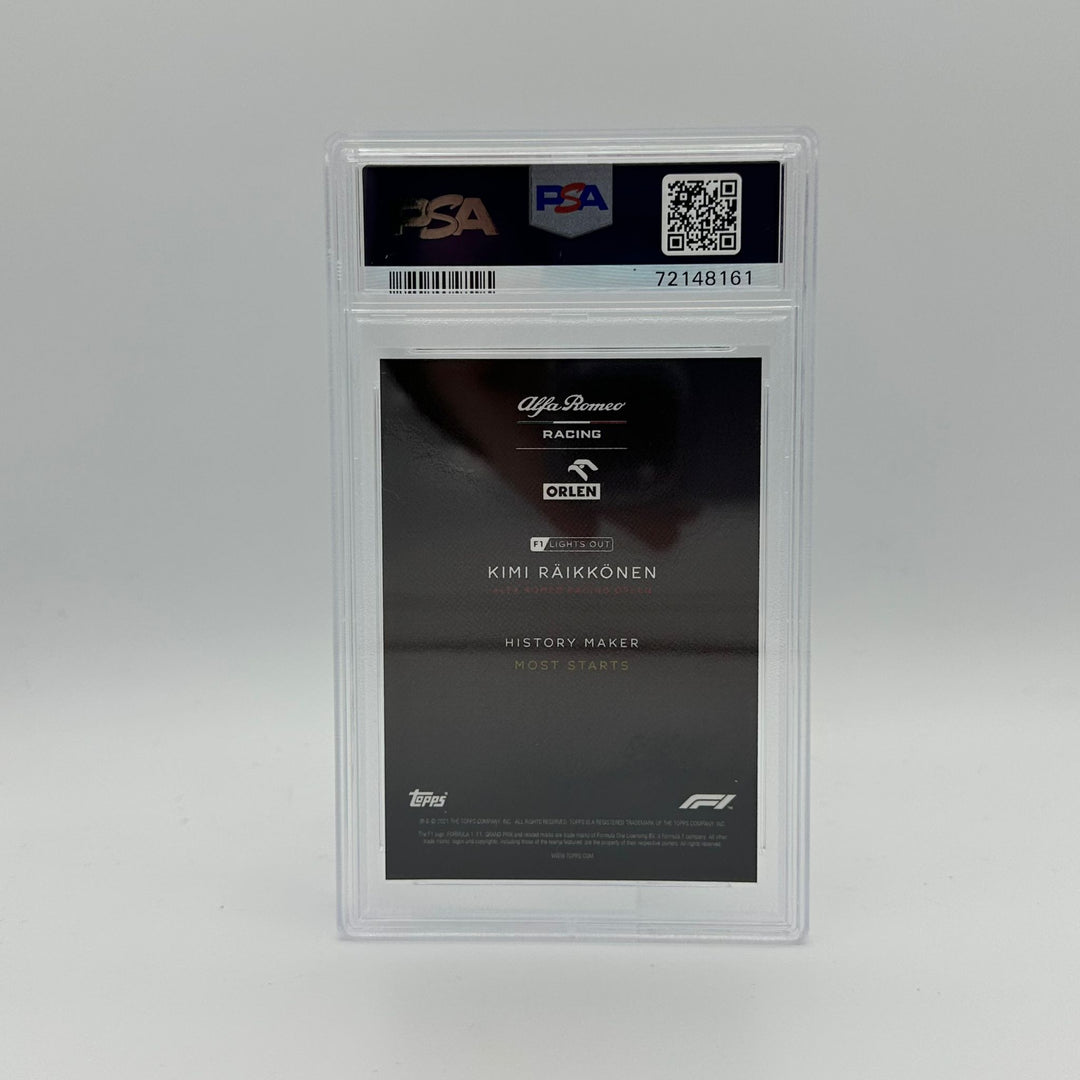 PSA 9 - 72/99 Kimi Raikkonen - History Maker