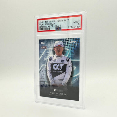 PSA 9 - 74/99 Yuki Tsunoda - Rookie Race- Blue Parrallel