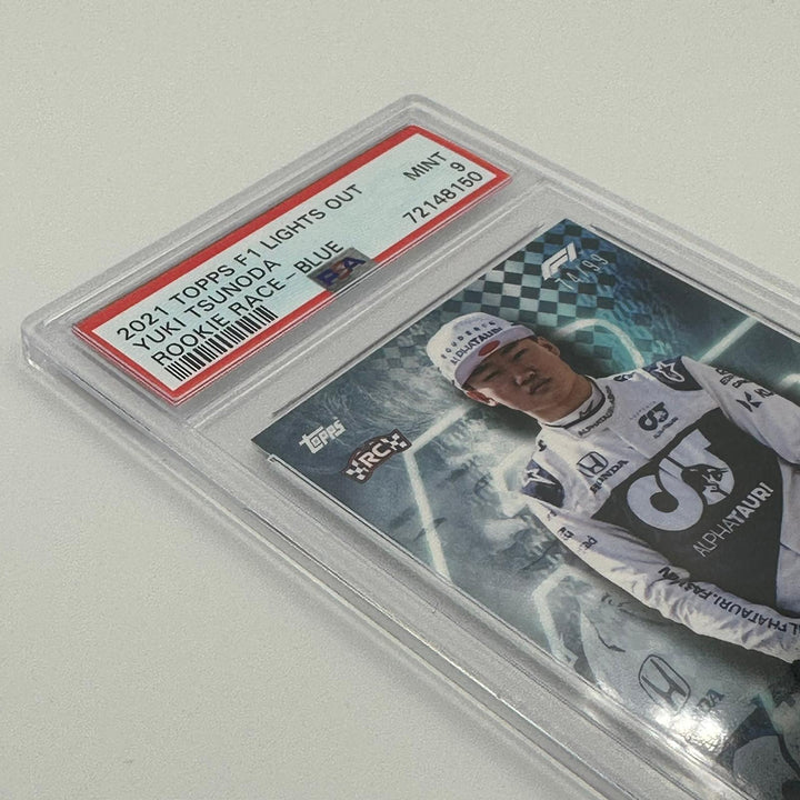 PSA 9 - 74/99 Yuki Tsunoda - Rookie Race- Blue Parrallel