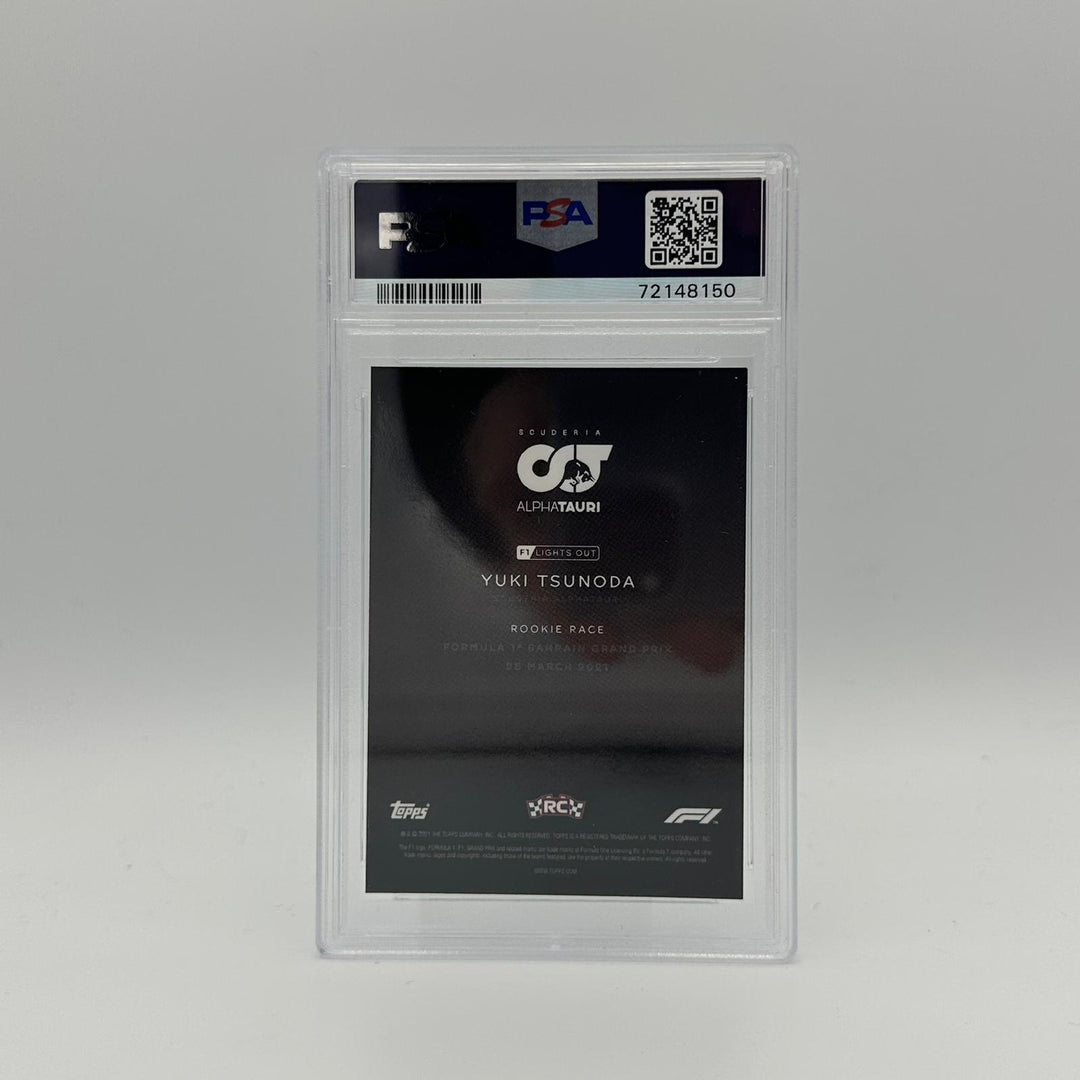 PSA 9 - 74/99 Yuki Tsunoda - Rookie Race- Blue Parrallel