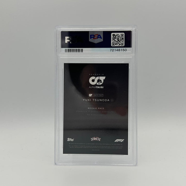 PSA 9 - 74/99 Yuki Tsunoda - Rookie Race- Blue Parrallel