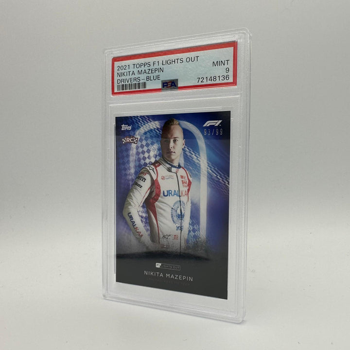 PSA 9 - 93/99 Nikita Mazepin - Drivers -  Blue Parallel