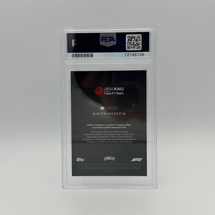 PSA 9 - 93/99 Nikita Mazepin - Drivers -  Blue Parallel