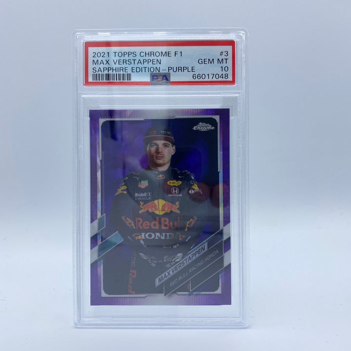 PSA 10 - 03/10 - Max Verstappen - Sapphire Edition Purple - F1 Driver #3