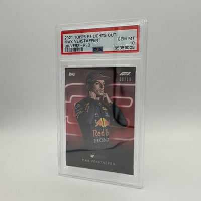 PSA 10 - 08/10 Max Verstappen - Drivers -  Red Parallel