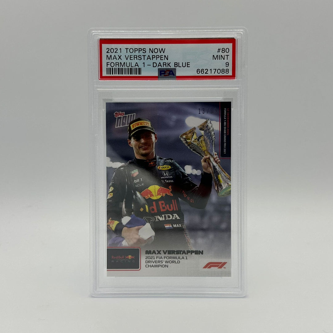 PSA 9 - /99 Max Verstappen - 2021 FIA Formula 1 Drivers' World Champion #80