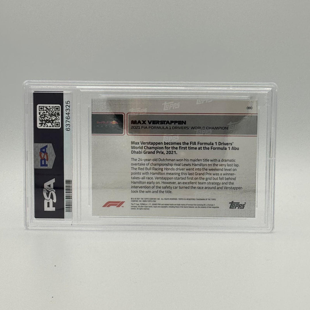 PSA 10 - /99 Max Verstappen #80 - Dark Blue - 2021 World Champion