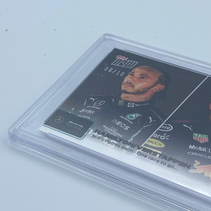 PSA 10 - 06/10 Hamilton/Verstappen - #78 - 369.5 Points each - Black