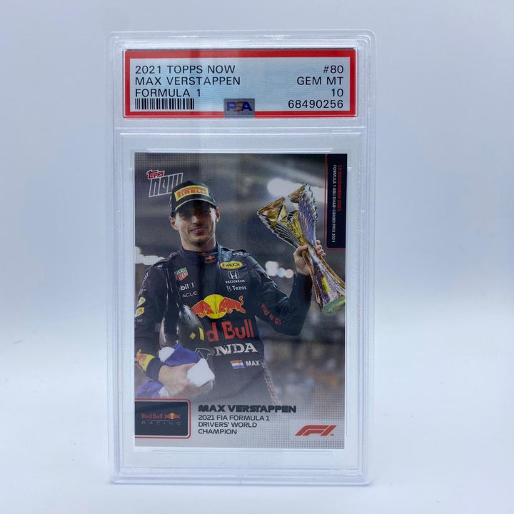 PSA 10 - Max Verstappen - 2021 FIA Formula 1 Drivers' World Champion #80