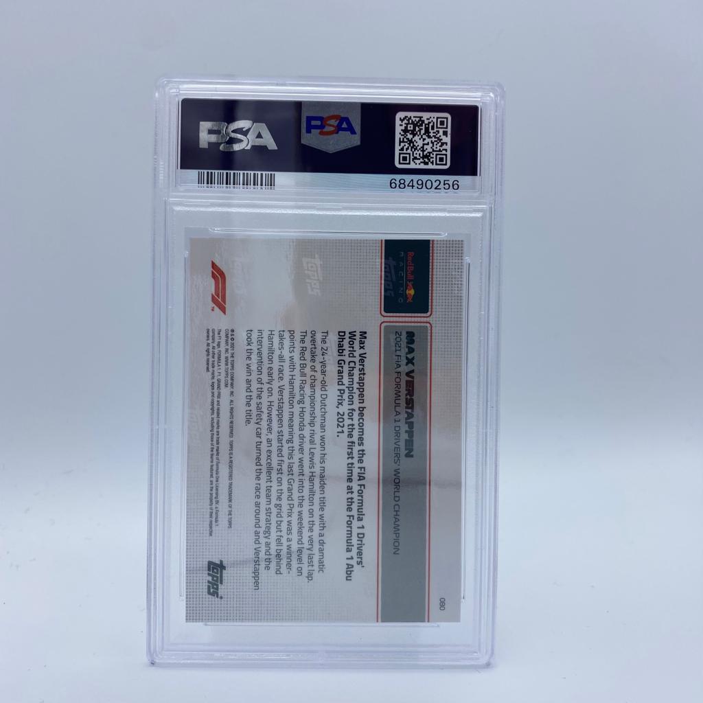 PSA 10 - Max Verstappen - 2021 FIA Formula 1 Drivers' World Champion #80