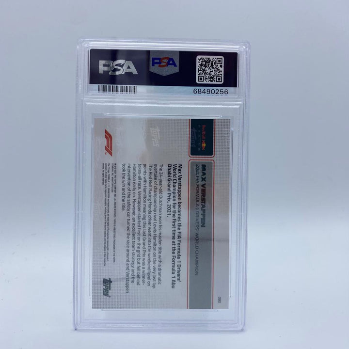PSA 10 - Max Verstappen - 2021 FIA Formula 1 Drivers' World Champion #80