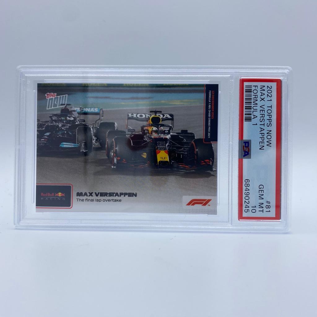 PSA 10 - Max Verstappen #81 - Dark Blue - The Final Lap Overtake