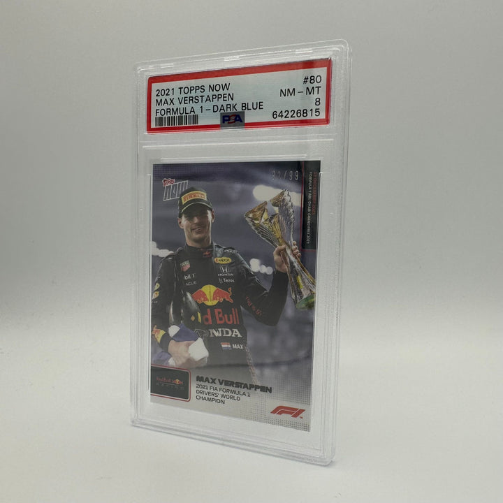 PSA 8 - 92/99 Max Verstappen - 2021 FIA Formula 1 Drivers' World Champion #80