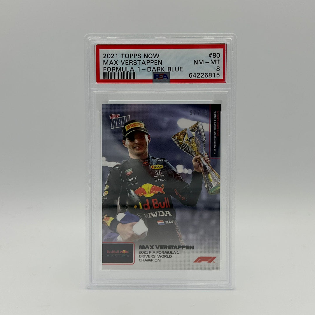 PSA 8 - 92/99 Max Verstappen - 2021 FIA Formula 1 Drivers' World Champion #80