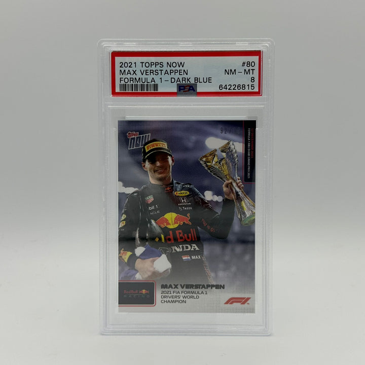 PSA 8 - 92/99 Max Verstappen - 2021 FIA Formula 1 Drivers' World Champion #80