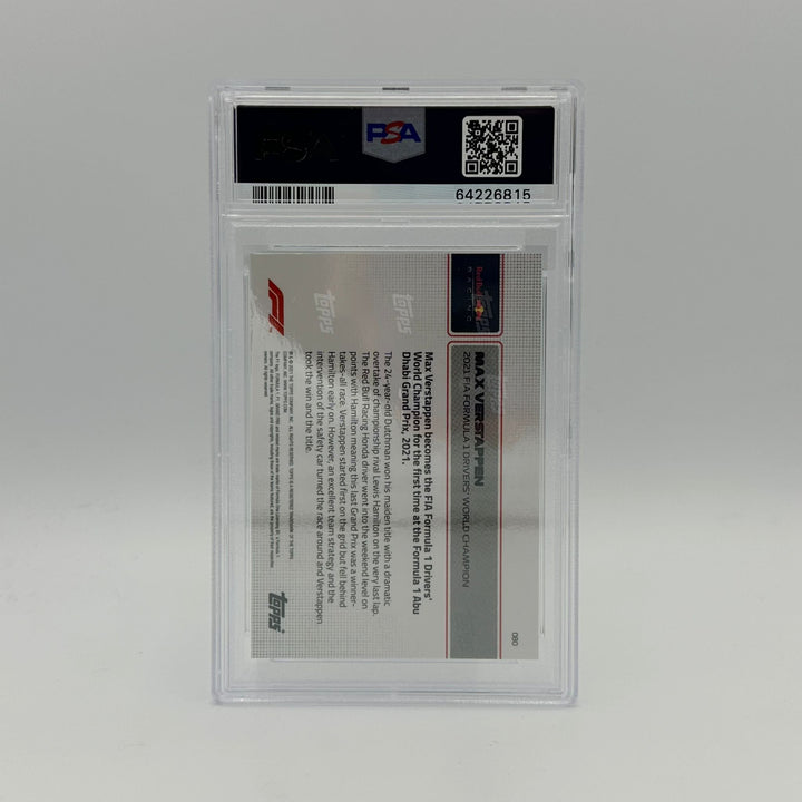 PSA 8 - 92/99 Max Verstappen - 2021 FIA Formula 1 Drivers' World Champion #80