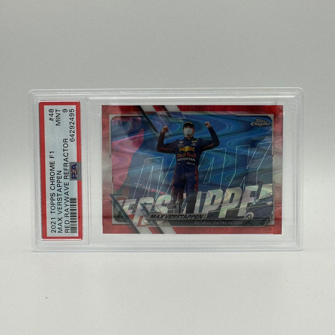 PSA 9 - 1/5 - Max Verstappen #48 - Red Raywave Refractor