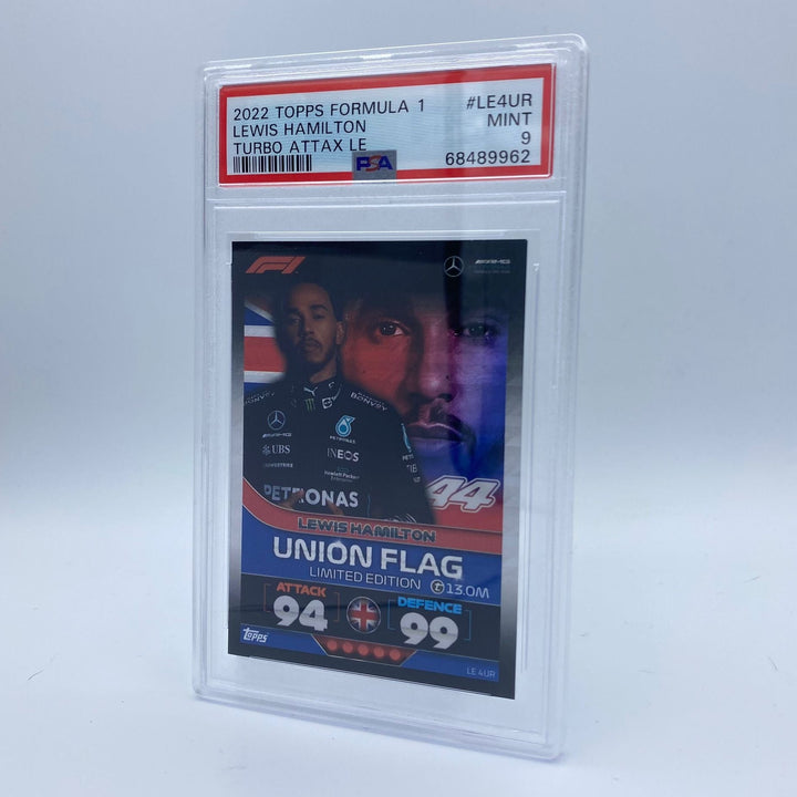 PSA 9 - Lewis Hamilton - Union Flag # LE4UR - Turbo Attax 2022
