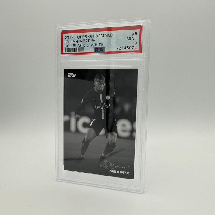 PSA 9 - Kylian Mbappé #5 - UEFA Champions League Black & White
