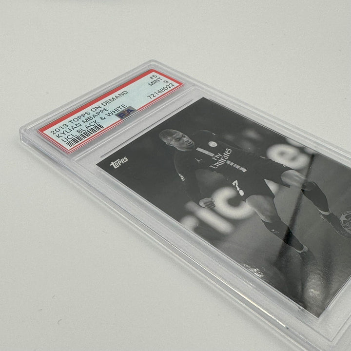 PSA 9 - Kylian Mbappé #5 - UEFA Champions League Black & White