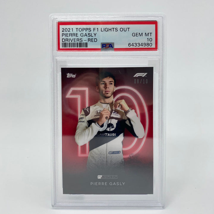 PSA 10 - 08/10 Pierre Gasly - Drivers - Red Parallel