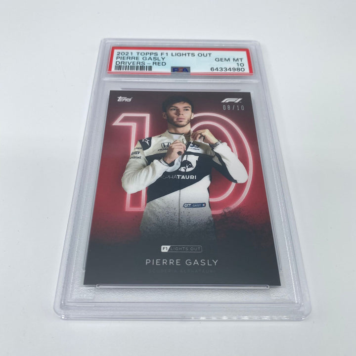 PSA 10 - 08/10 Pierre Gasly - Drivers - Red Parallel