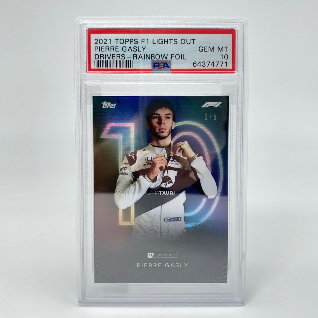 PSA 10 - 3/5 Pierre Gasly - Drivers - Rainbow Foil