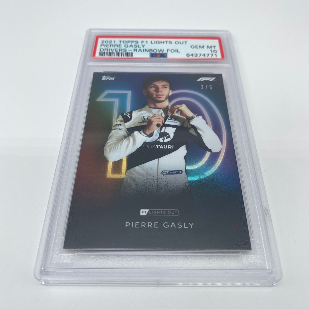 PSA 10 - 3/5 Pierre Gasly - Drivers - Rainbow Foil