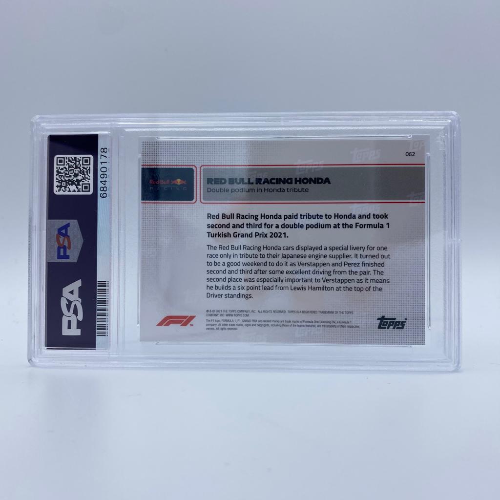 PSA 10 - Red Bull Racing Honda #062 - Double Podium In Honda Tribute