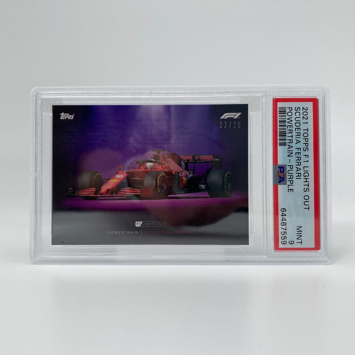 PSA 9 - 22/25 Ferrari -  Powertrain- Purple Parallel