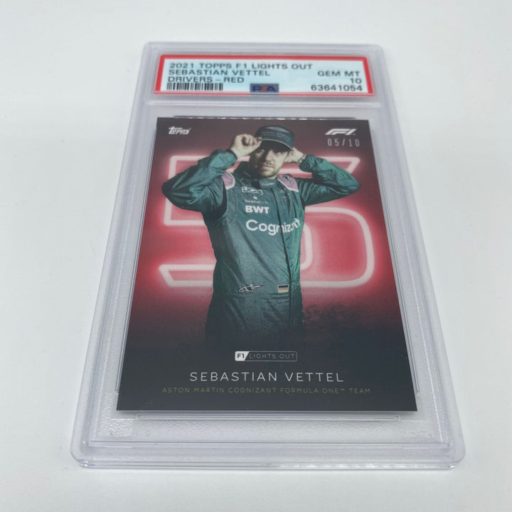 PSA 10 - 05/10 Sebastian Vettel - Drivers - Red Parallel