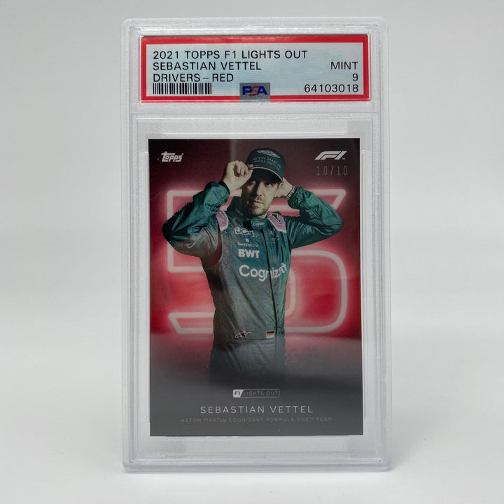 PSA 10 - 10/10 Sebastian Vettel - Drivers - Red Parallel