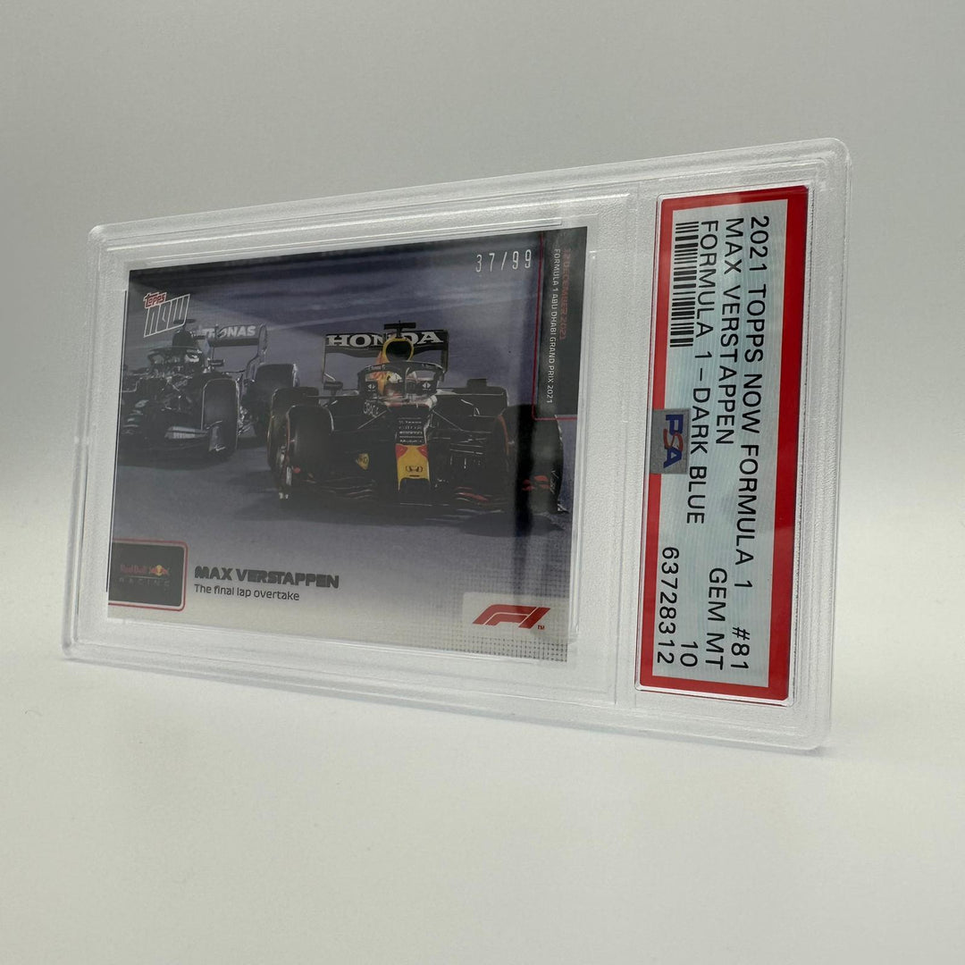 PSA 10 - /99 Max Verstappen #81 - Dark Blue - The Final Lap Overtake