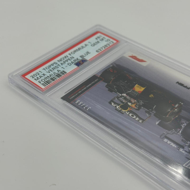 PSA 10 - /99 Max Verstappen #81 - Dark Blue - The Final Lap Overtake