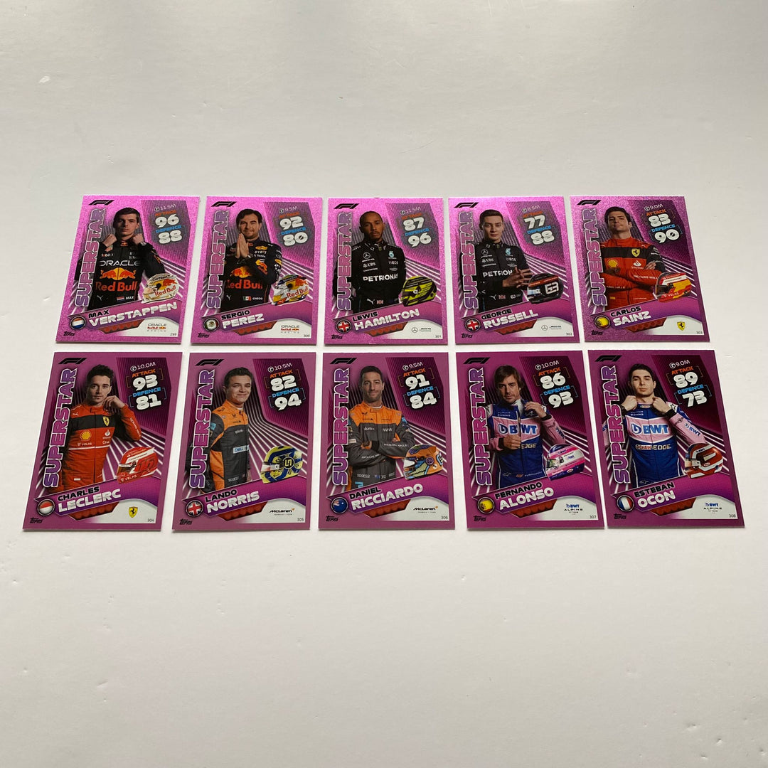 All 64 Pink Parallels - Turbo Attax 2022 – Authenticsgg
