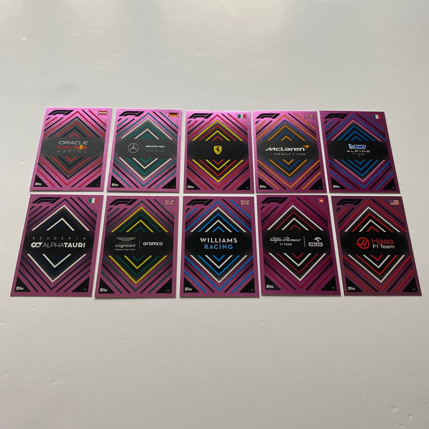 All 64 Pink Parallels - Turbo Attax 2022 – Authenticsgg