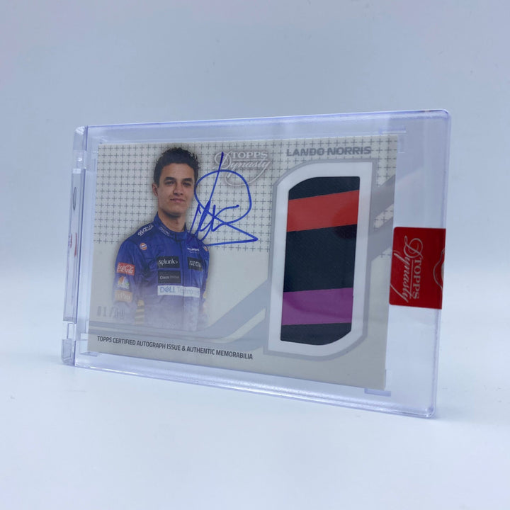 01/10 - Lando Norris - McLaren #4 - Dynasty Autograph Patch LN