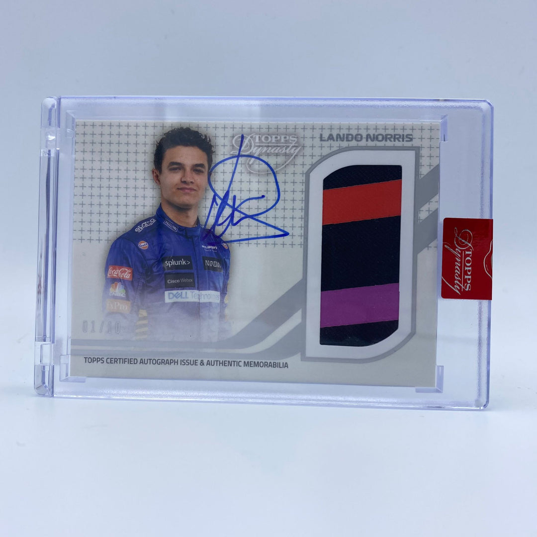 01/10 - Lando Norris - McLaren #4 - Dynasty Autograph Patch LN
