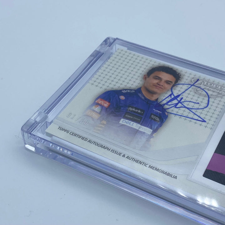 01/10 - Lando Norris - McLaren #4 - Dynasty Autograph Patch LN