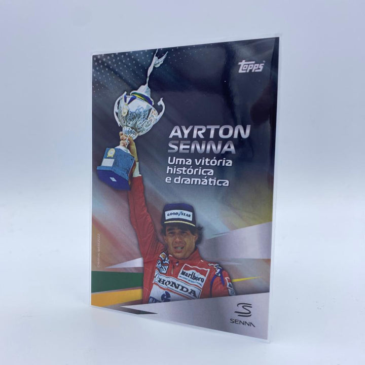 Ayrton Senna - Flag, Cup, Champagne Set - 2022 Topps Formula 1 Brazilian Grand Prix Exclusive