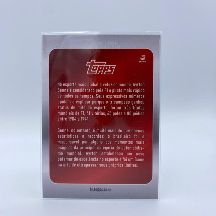 Ayrton Senna - Flag, Cup, Champagne Set - 2022 Topps Formula 1 Brazilian Grand Prix Exclusive
