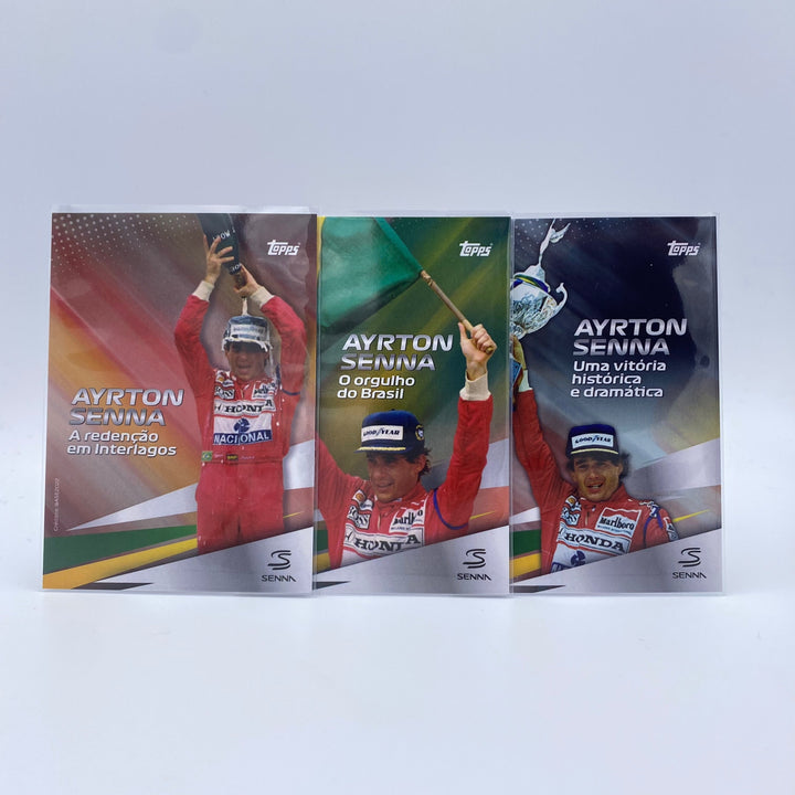 Ayrton Senna - Flag, Cup, Champagne Set - 2022 Topps Formula 1 Brazilian Grand Prix Exclusive