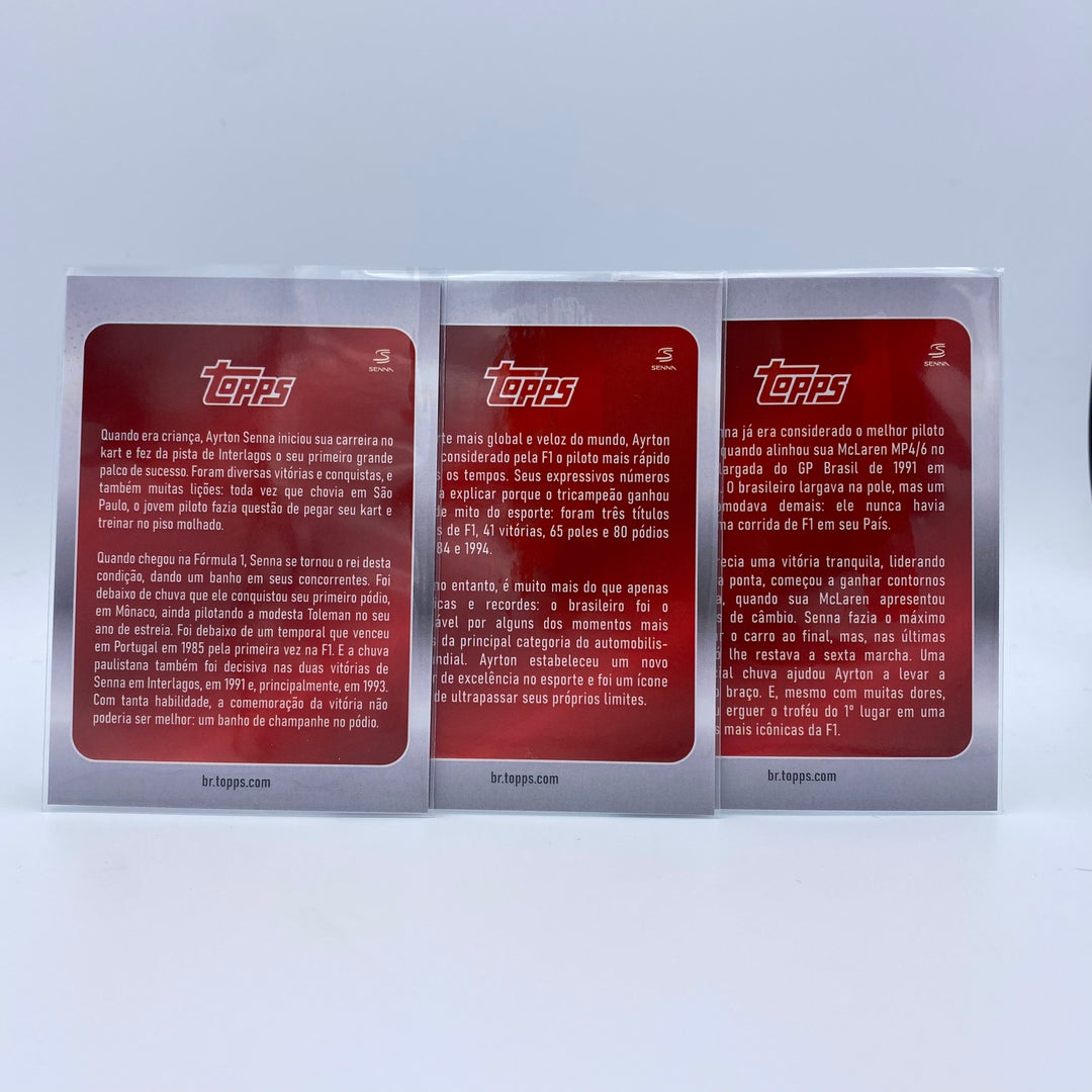 Ayrton Senna - Flag, Cup, Champagne Set - 2022 Topps Formula 1 Brazilian Grand Prix Exclusive